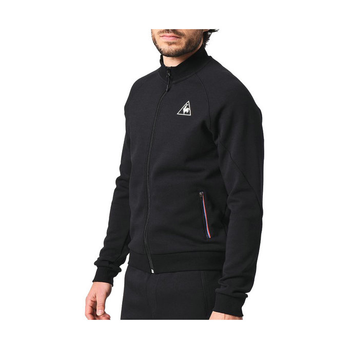 Le Coq Sportif Lcs Tech Fz Sweat M Noir Vestes De Survêtement Homme